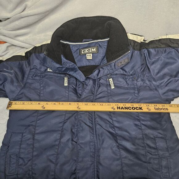 CCM 4513 Junior Century Hockey Jacket Navy Black White in size Medium - Picture 3 of 9